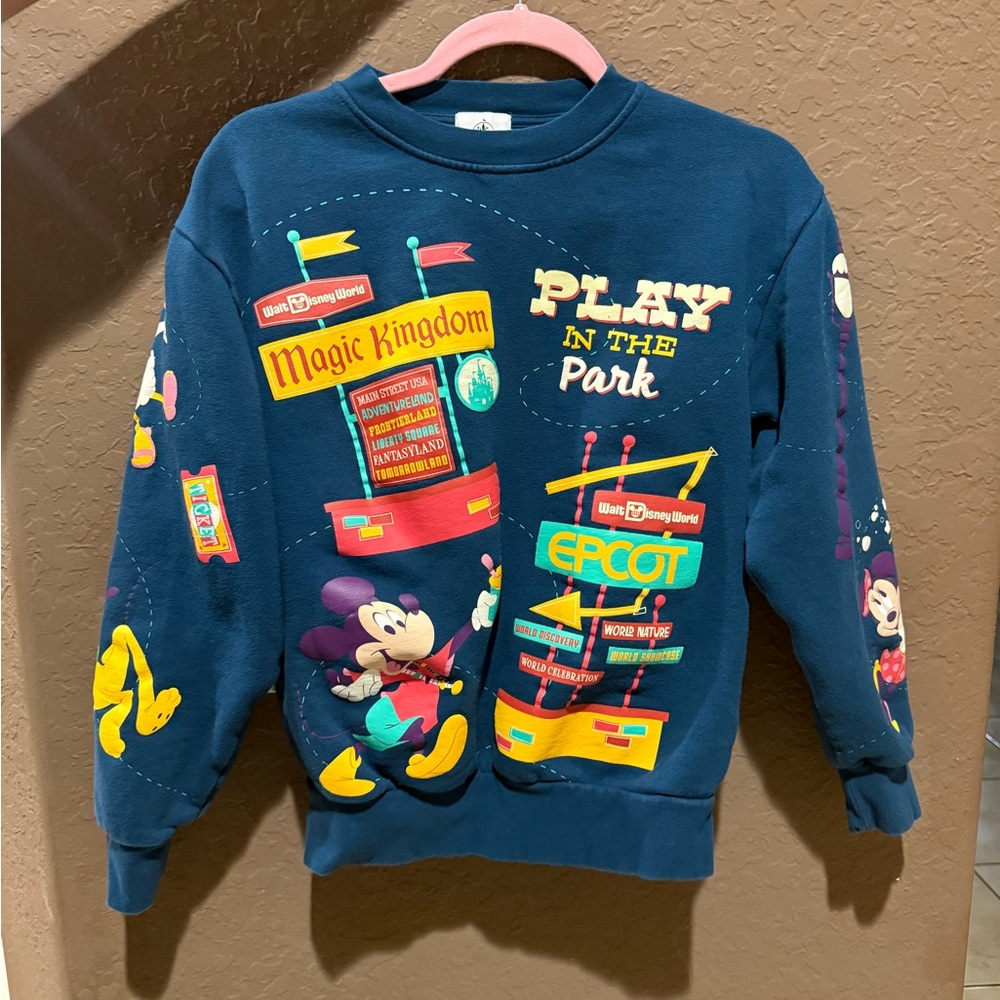 Disney Navy Blue Graphic Sweatshirt